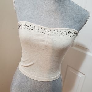 ❤4 for $15❤Cream Tube Top with metal Star detail